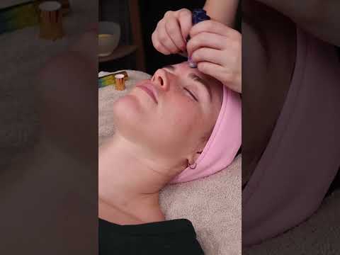 Color therapy facial 🤯 #asmr #asmrroleplay #colortherapy