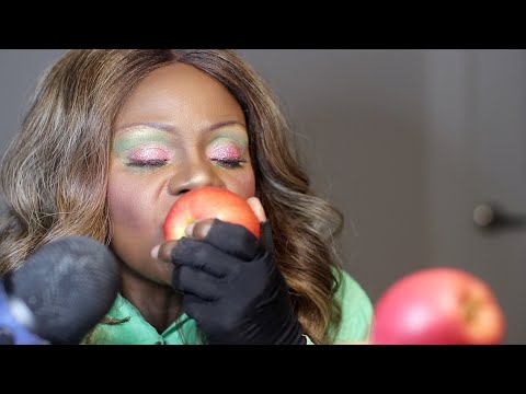 Fresh Cold Apples ASMR eating Sounds