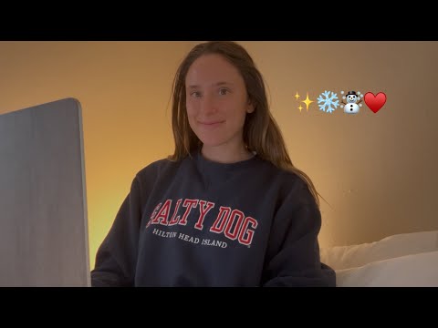 ASMR Relaxing on a Cold Winter Day (Mouth sounds, whispers, keyboard sounds, and calming ambiance) 