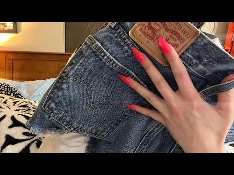 Tingly Denim Scratching + Tapping ASMR