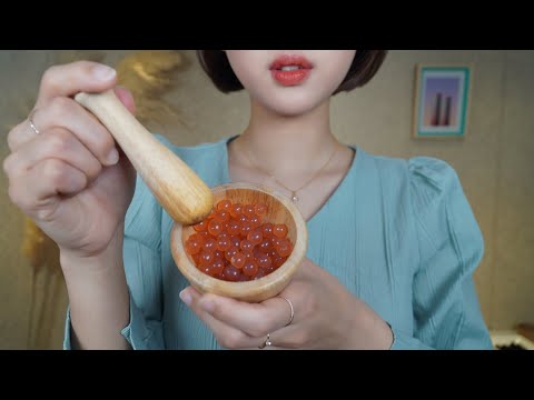 [ASMR] 절구로 톡톡 터지는 팅글 만들기 | 팅글 취향 찾기 10