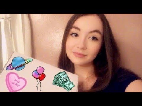 ASMR Hot Topic haul unboxing (bubble wrap, whispers, tapping)