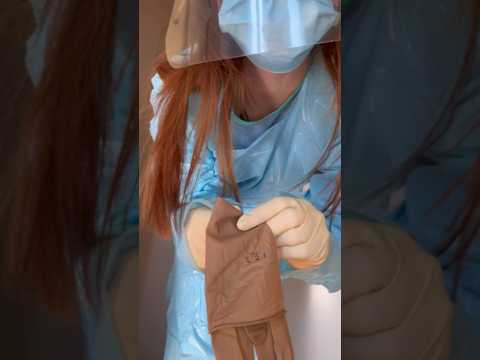 the surgeon is getting ready for you ! #medicalexam #surgicalgloves #medicalppe #latexgloves