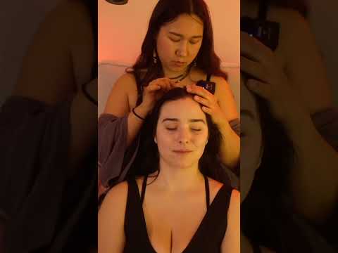 Part 3 | Crystal scalp tracing w/ Caitlin @asmrkitten #asmr #relaxing #asmrvideo #relaxing #calm