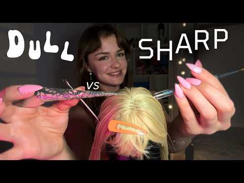 ASMR DULL or SHARP Test on YOUR SCALP