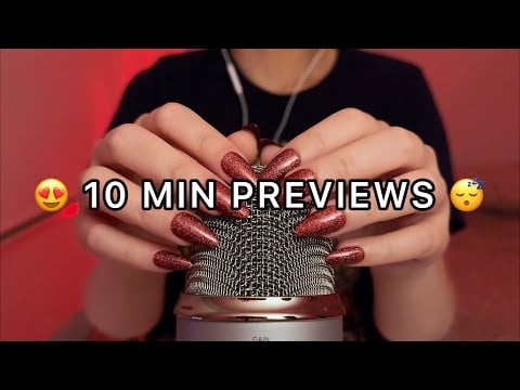 ASMR | Preview Compilation for Deep Sleep 😴 10 Minutes of Pure Tingles 💤