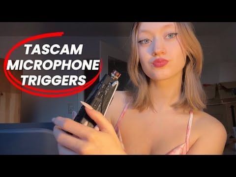 Asmr with a Tascam Microphone ❤️‍🔥