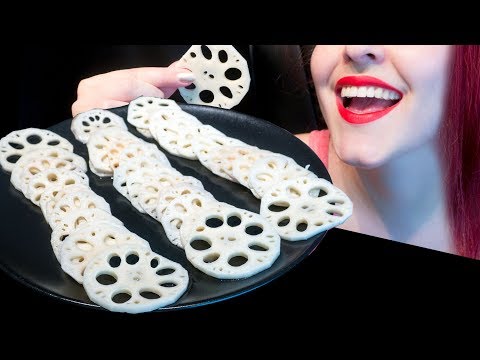 ASMR: Super Crunchy Lotus Root & Chili Dip 고추장 | 🔥 Trypo Warning! 🔥 ~ Relaxing [No Talking|V] 😻