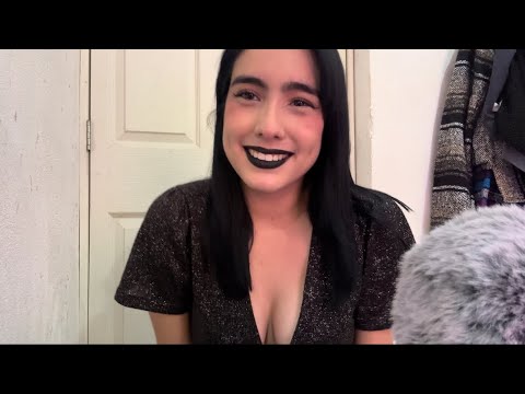 ASMR - Tu novia gótica te conciente/Cantos,masaje y besos