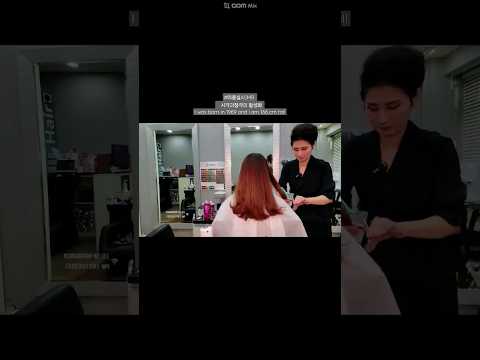 미용실ASMR #뿌리염색 흰머리도 먹으면서 밝게~Hair salon ASMR #Root dye while eating gray hair