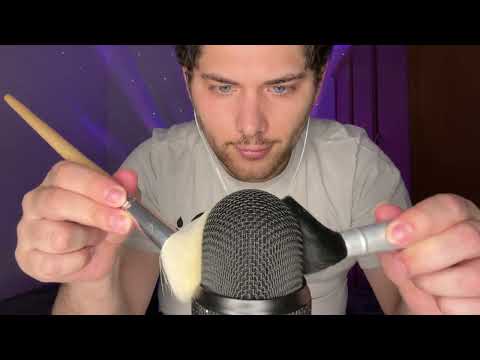 ASMR Français : Mic Brushing Très Intense 🖌️