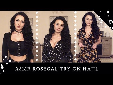 ASMR Try On Rosegal Haul (Ear to Ear Whispering)