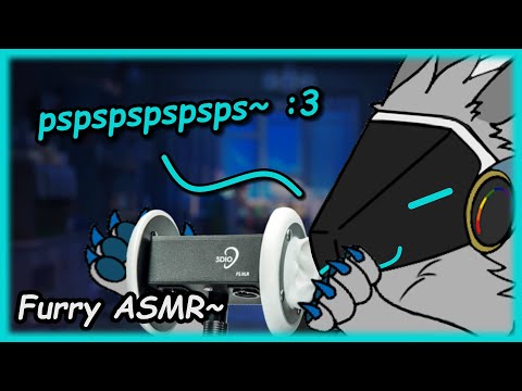 [Furry ASMR] ear tapping and (unintelligible) whispering (sleep aid) :3