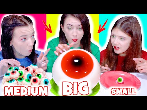 ASMR Big Plate VS Medium Plate VS Small Plate Mukbang Challenge