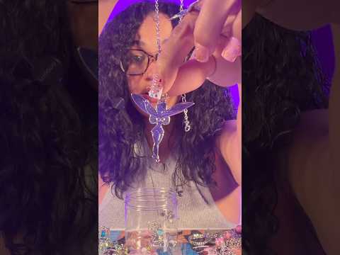 Silver themed mystery jewelry jar😍 my favorite yet! #asmr #shorts