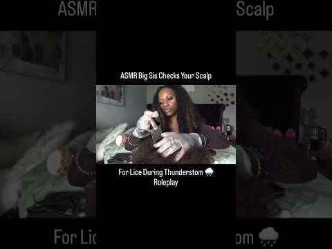 ASMR 🌧️ Lice Check During a Thunderstorm Roleplay