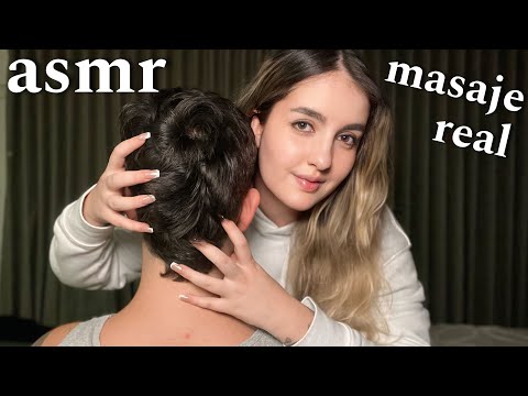 asmr MASAJE RELAJANTE de Espalda y Piojito Ale ASMR dormir