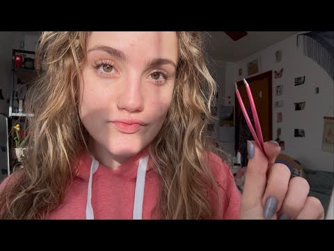ASMR Plucking Away Your Stress & Insecurity (positive affirmations personal attention roleplay)