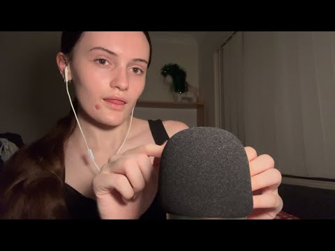 ASMR Mic Scratching - Bare and Foam Cover, Mouth Sounds