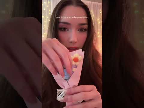 #ASMR whispering and paper crinkling 💐 do you like the flowers i got you?
