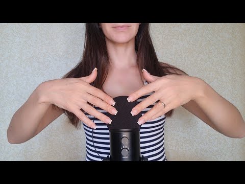 ASMR Mic Scratching - Brain Scratching | No Talking for Sleep with Long Nails 3H