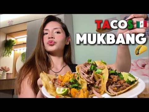 ASMR COMIENDO TACOS 🌮 🇲🇽 MUKBANG