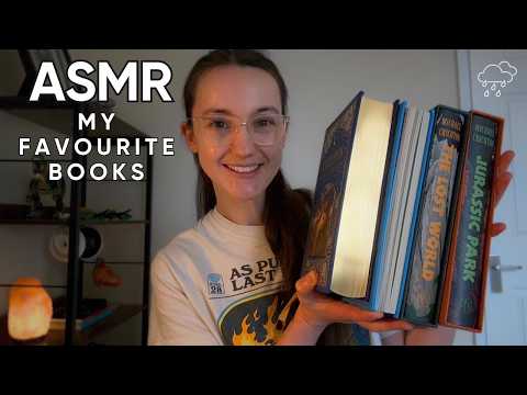 ASMR My Favourite Special Edition Books 📚 🌧️ (Book Tapping, Page Turning, Rain Sounds)