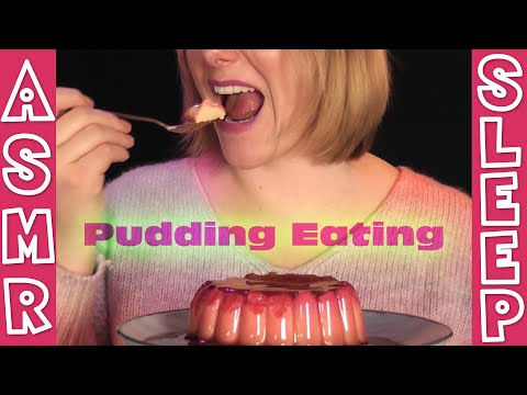 WONDERFULLY Relaxing & Soft Sounds! Pudding Eating ASMR /w smacking & breathing