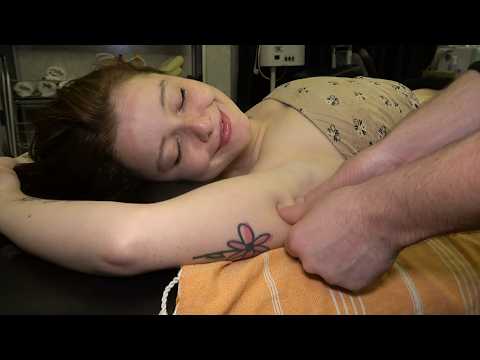 TICKLE BUT DEEP RELAXATION LADY MASSAGE + CRACKS + ASMR head,chest,belly,armpit,foot & body massage