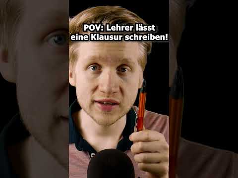 ASMR - POV: Lehrer lässt eine Klausur schreiben! #shorts #asmr #roleplay #deutscheasmr