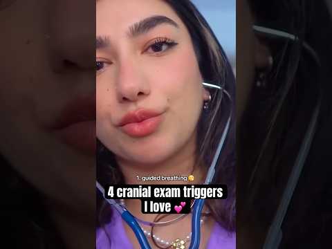 which cranial exam trigger is YOUR fav? 👀 #asmr #roleplay