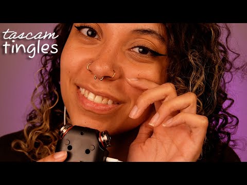 Sleepy Tascam Tingles | Wet Mouth Sounds & Visual Triggers ~ ASMR #sleepaid