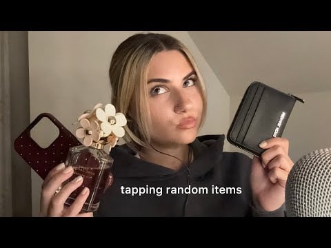 ASMR tapping & scratching random items | NO talking |