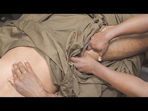 Soccer Player's Quads and Hip Flexors Sports Massage (No Music)