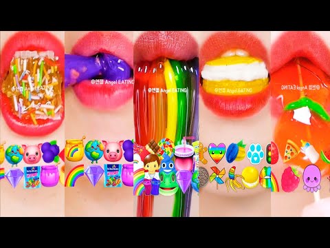 asmr EMOJI FOOD 이모지 먹방 eating sounds