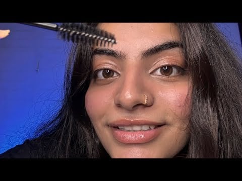Asmr Hindi|Indo-Russian girl does your eyebrows 