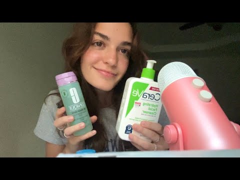 ASMR doing your skincare roleplay (with my skincare routine)