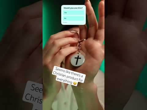 ASMR tapping on “prayer keychain” #christianasmr #notsponsored