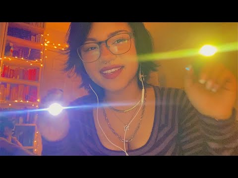 asmr~ focus test (follow the light, follow instructions)