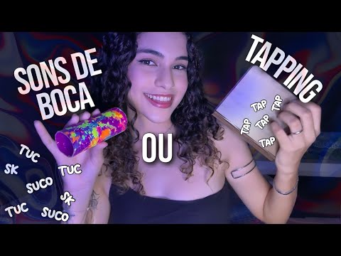 ASMR | QUAL ARREPIO SEU CÉREBRO GOSTA MAIS? - sons de boca, tapping, gloss, luvas...