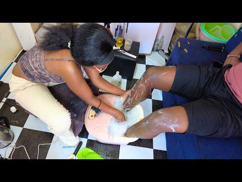 I Got the Most Relaxing Foot Massage Ever  | ASMR Pedicure Experience