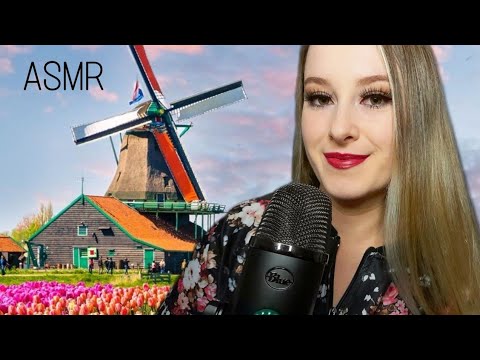 ASMR CURIOSIDADES SOBRE A HOLANDA | Sussurros de orelha a orelha no Blue Yeti | Ear to ear