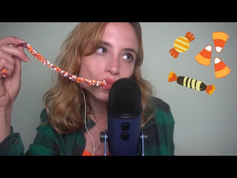 EATING HALLOWEEN CANDY ASMR