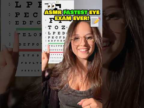 ASMR Fastest Eye Exam Ever! #asmr #asmrexam #asmrroleplay #asmrtriggers