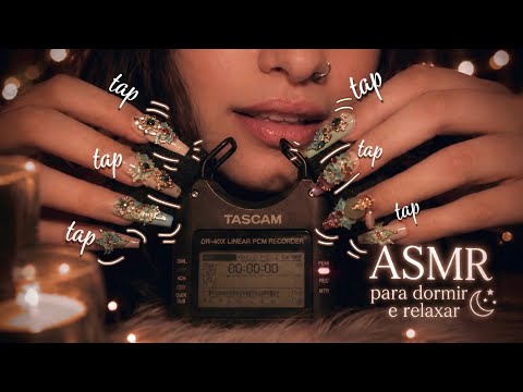 O TAPPING MAIS RELAXANTE NO TASCAM 🤍 (sons de boca + carinho nos ouvidos)