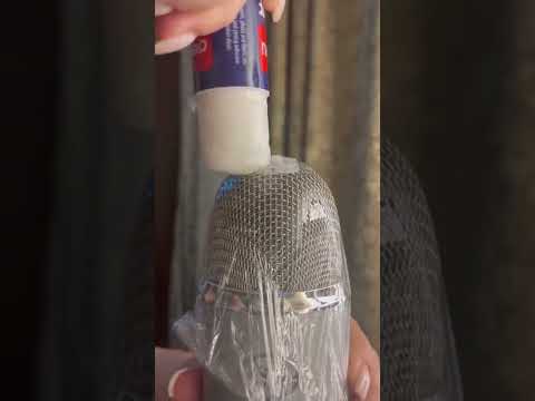 #shorts Asmr GLUE on microphone