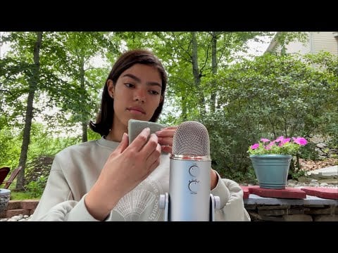 Ambers ASMR: ~TRYING OUT NEW TRIGGERS  TO HELP YOU SLEEP + NEW MIC SETTING~✨💤 (outside asmr)