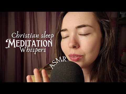 Christian ASMR Sleep Meditation ✨ Deep Whispers, Rain Sounds