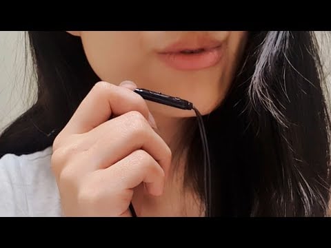 ASMR (LOFI) Ear To Ear Whisper For Sleep 💤 mic nibbling, tongue clicking, mumble mutter, close