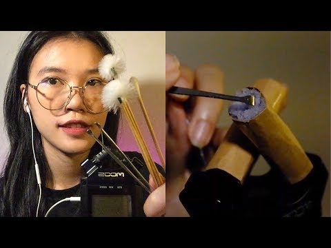 ASMR EAR CLEANING/ BRUSHING  NO TALKING